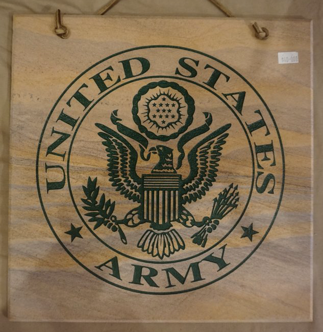 Army Seal Decorative Wall Tile 12"X12"